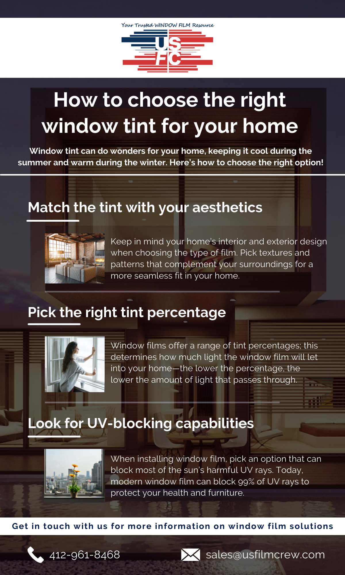 How to Choose the Best Home Window Tint U.S. Film Crew