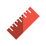 white ruler icon
