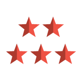 white 5 star icon