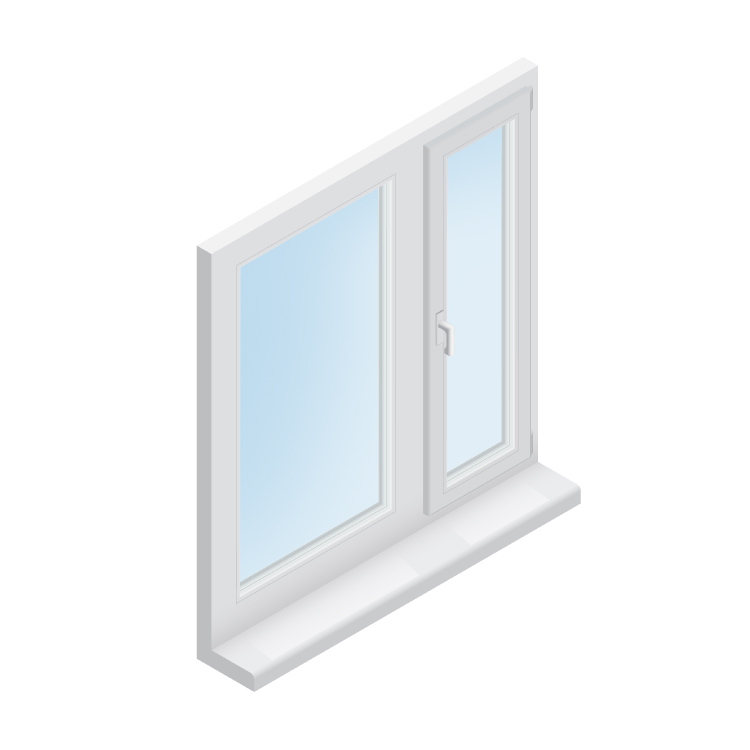 render of window pane with anti fog