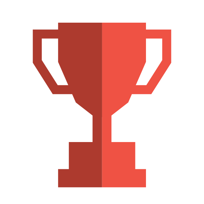 white trophy icon