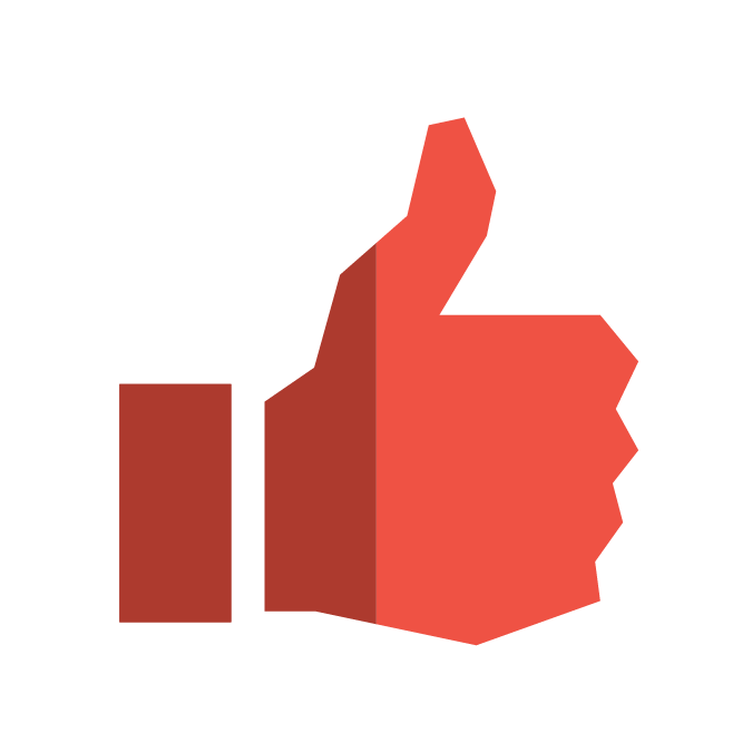 white thumb up icon
