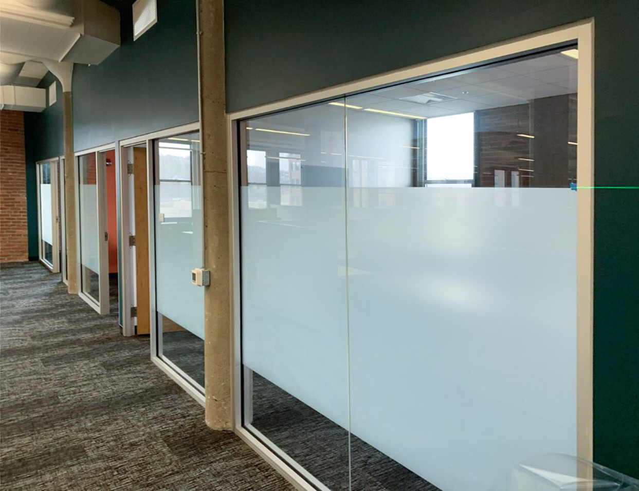 office with privacy film