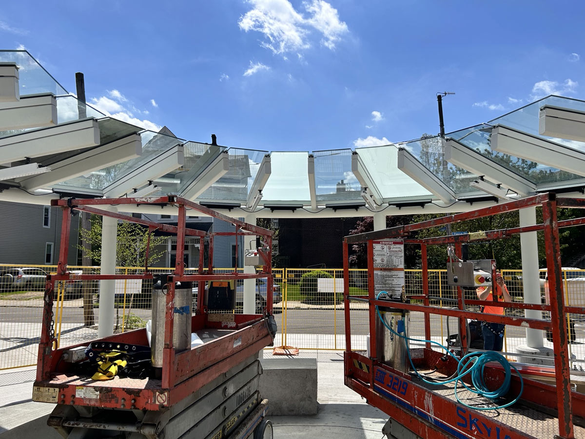 commercial window film application