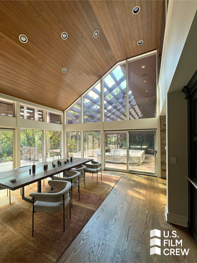 solar window film to protect the dining area