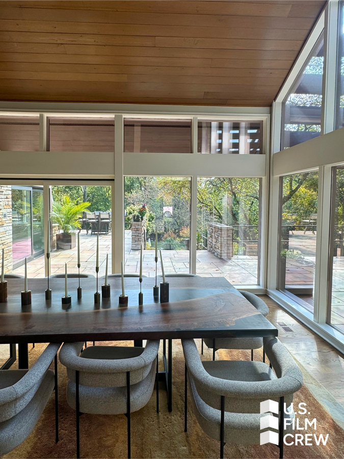solar window film to protect the dining area